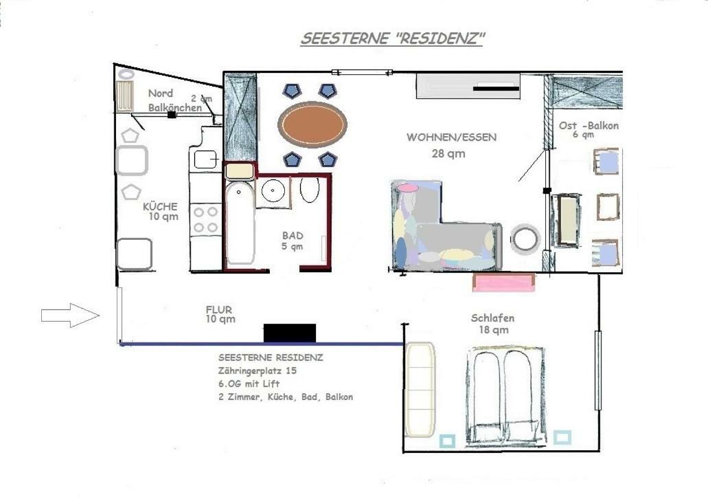 康斯坦茨Seesterne Residenz公寓 外观 照片